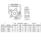 Noix étoile NEF12 & NEA12 pour chaîne suivant norme NFE 26012 - Ø 10x35 mm à 16x56 mm