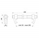 239GAC220 - Griffe d'assemblage container Réglage 92-260 mm