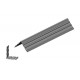 Cornière de protection noire renforcée CN  ailes de 128x125 mm - Longueur 1,20 m et 2,40 m