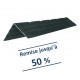 Cornière de protection noire renforcée CN  ailes de 128x125 mm - Longueur 1,20 m et 2,40 m