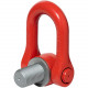 Anneau de levage mâle à double articulation CODIPRO DSS UP - Filetage métrique M24 à M100
