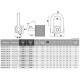 Anneau de levage femelle à double articulation CODIPRO FE.DSS UP - Filetage métrique M24 à M52