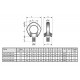 Anneau de levage rotatif RUD INOX-STAR - Filetage ISO M8 à M24
