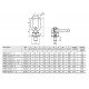 Anneau émerillon à maillon à visser RUD WBG-V et WBG - Filetage UNC 5/16" à 5"