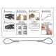 Pince cisaille-manchonneuse d'établi HSCE pour câbles métalliques en acier - Pour manchons aluminium n° 2,5 - 3 - 3,5 - 4 - 4,5 - 5