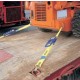 Arrimage 'PORTE ENGINS' en sangle de 75 mm avec crochets à 2 doigts rapprochés - LC 5000 daN 