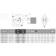 Anneau de levage femelle ROTATIF CODIPRO FE.SEB UP UNC - Filetage 3/8'-16 UNC à 1' 1/4-7 UNC