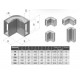 Coin de protection en polyuréthane CPF angle FIXE 90° avec ou sans aimants