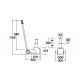 Cric hydropneumatique portable 35 / 10 T - H mini 217, maxi 467 mm 42 kg