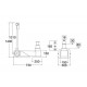 Cric hydropneumatique 60 / 30 / 18 T - H mini 150 mm, maxi 335 mm