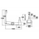 Cric hydropneumatique 80 / 50 / 25 / 15 T - H mini 180, maxi 480 mm