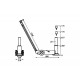 Cric hydropneumatique 25 T - H mini 360, maxi 610 mm