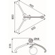 Pince DG10 pour levage de fûts acier & plastiques à rebords Ø 570-620 mm - Capacité 1000 kg