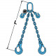 Elingue chaîne 2 brins RÉGLABLES G122LSR GRADE 120 avec crochets à linguet de sécurité - CMU 3,35 t à 17,5 t