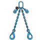 Elingue chaîne 2 brins RÉGLABLES G122VAR GRADE 120 avec crochets de sécurité à verrouillage automatique - CMU 3,35 t à 11,2 t