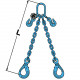 Elingue chaîne 2 brins RÉGLABLES G122VAR GRADE 120 avec crochets de sécurité à verrouillage automatique - CMU 3,35 t à 11,2 t