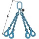 Elingue chaîne 4 brins G124VA GRADE 120 avec crochets de sécurité à verrouillage automatique - CMU 5 t à 17 t