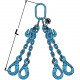 Elingue chaîne 4 brins RÉGLABLES G124VA GRADE 120 avec crochets de sécurité à verrouillage automatique - CMU 5 t à 17 t