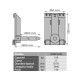 Éperon EPG500A monté pour tablier - Capacité 0,5 t