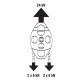 Poulie double flasques ouvrants PDFO - Pour drisse Ø 16 mm maxi.