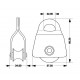 Poulie simple flasques ouvrants PSO - Pour drisse Ø 13 mm maxi