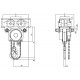 Palan manuel à chaîne combiné avec chariot à direction par poussée (YLITP) ou par chaîne (YLITG) - Capacité 0,5 t à 5 t