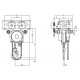 Palan manuel à chaîne combiné avec chariot à direction par poussée (YLITP) ou par chaîne (YLITG) - Capacité 0,5 t à 5 t