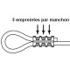 Presse de sertissage hydraulique sur secteur 230 V - Pour câbles métalliques en acier de Ø 6 mm à 12 mm