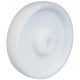 Roue MONOBLOC en POLYPROPYLENE RENFORCE blanc - Moyeu avec alésage lisse (usage intermittent) 