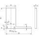 Embout de finition à plat en aluminium 