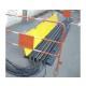DS 090 - Passages de câbles ou de tuyaux en polyuréthane - Capacité 6000 kg - Passage de câbles 5 canaux 3 x Ø 60 mm et 2 x Ø 55 mm