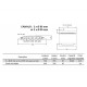 DS 090 - Passages de câbles ou de tuyaux en polyuréthane - Capacité 6000 kg - Passage de câbles 5 canaux 3 x Ø 60 mm et 2 x Ø 55 mm