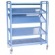 880*6439 - Modèle K : 5 PLATEAUX TÔLE 1225 x 610 mm, poids 78,5 kg, capacité 250 kg