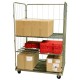 885*6620 - Roll 1200x800x1800 mm avec 3 ridelles fournies + 2 options étagères 885*6719