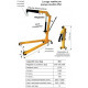Grue d'atelier pliante GP - Capacité 0,5 t