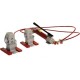 Kit de 2 crics avec pompe hydraulique et flexible - Capacité 10 t et 20 t