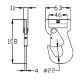 Mousqueton plat pour sangle largeur 45 mm