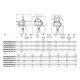 Palan électrique à chaîne SRM Monophasé 220 Volts avec crochet de suspension - Capacité 0,25 t à 2 t