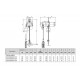 Palan électrique à chaîne ELEPHANT ALPHA ALC Triphasé 380 Volts avec crochet de suspension - Capacité 0,15 t à 0,5 t