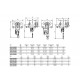 Palan manuel CSG à chaîne combiné avec chariot à direction par chaîne - Capacité 0,5 t à 5 t 