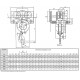 Palan manuel à chaîne combiné avec chariot HPR à direction par poussée (HR) ou par chaîne (HH) - Capacité 0,5 t à 10 t