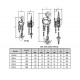 Palan manuel à chaîne LEVEX SPB - Capacité 0,25 t à 10 t