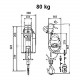 Palanbox - Encombrement palan 80 kg