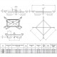 Palonnier Big-Bag PBBP - Modèle en acier PEINT RAL 1028 - Capacité 1 t à 3 t