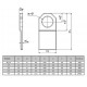 Platine de levage droite à souder PSD - Capacité 0,5 t à 4 t