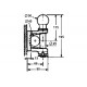 Chape de manoeuvre et de remorquage à boule CRBO - PTR maxi 3,5 t sur la broche / 1,5 t sur la boule
