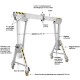 Portique aluminium déplaçable en charge PAH - Capacité 0,5 t à 2 t