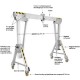 Portique aluminium déplaçable en charge PAH - Capacité 0,5 t à 2 t