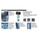 Potence amovible VEP 250 kg en acier galvanisé ou inox pour traitements des eaux - Portée 1 m