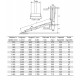 RLK - Rampe en aluminium repliable en 2 parties pour fourgons & V.U.L. - Capacité 350 kg - Longueur 1,60 m à 2,80 m 